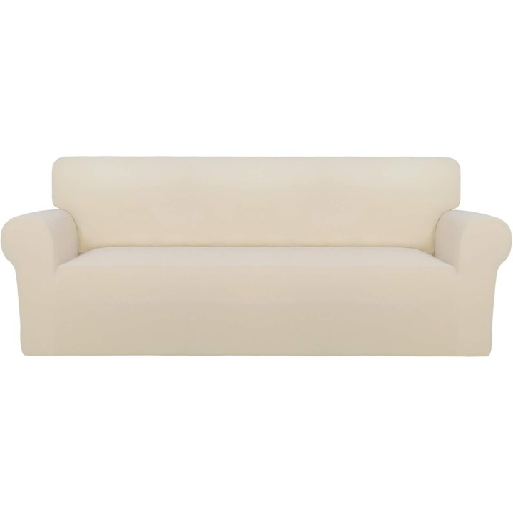 Husa elastica pentru canapea doua locuri, protectie completa, culoare solida, 190x90cm