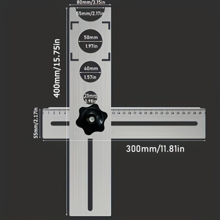 Rigla de masurare inox 304 rezistenta la coroziune, universala, 30x5cm