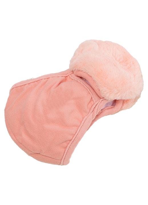 Masca copii, material fleece, captuseala blana, protectie urechi, respirabila, marime universala