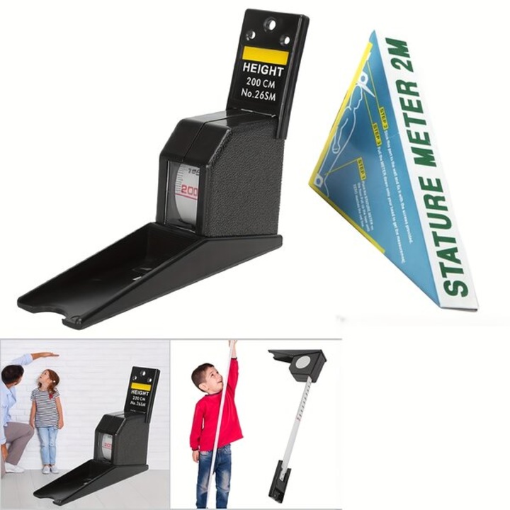 Ruleta metalica reglabila 2m negru compact
