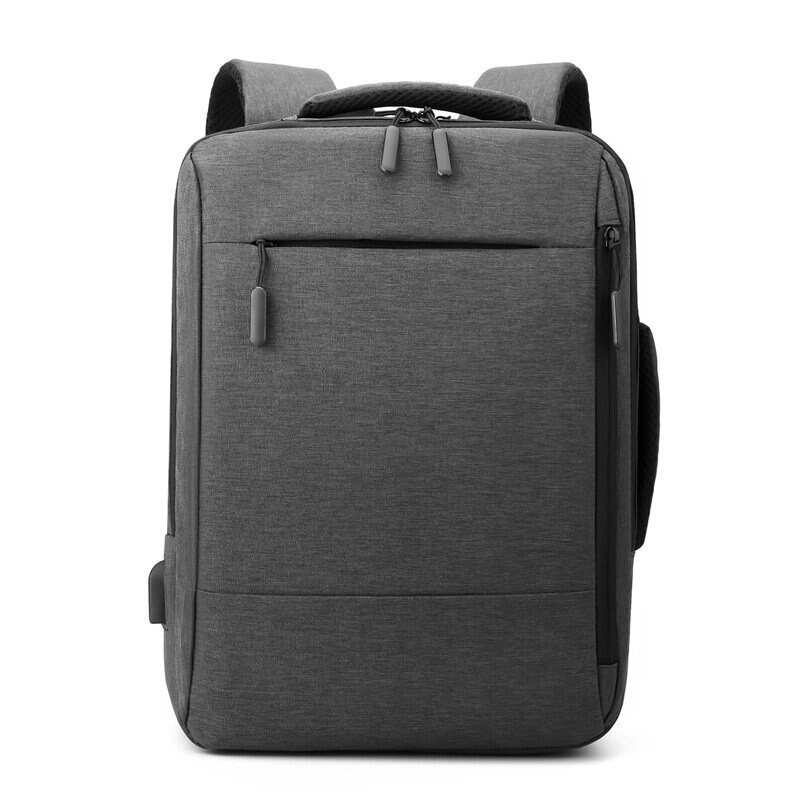 Rucsac multifunctional laptop, rezistent la apa, gri inchis, 30x45x15cm