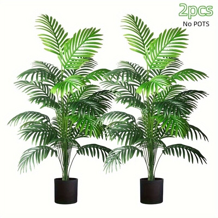 2 db műpálma szett, monstera, 82cm, zöld