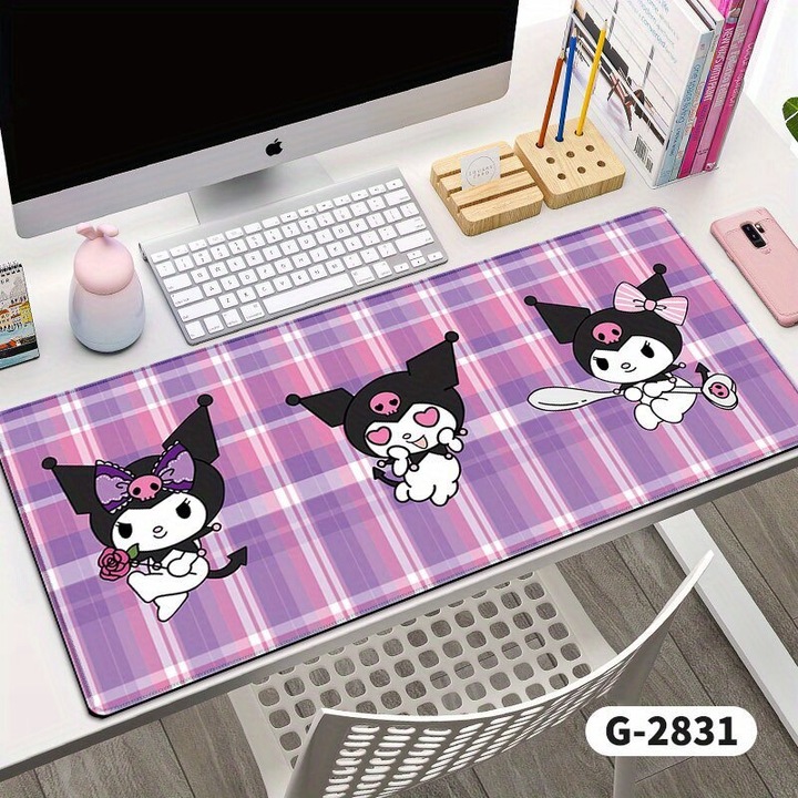 Mousepad extins Kuromi multicolor 80x30cm