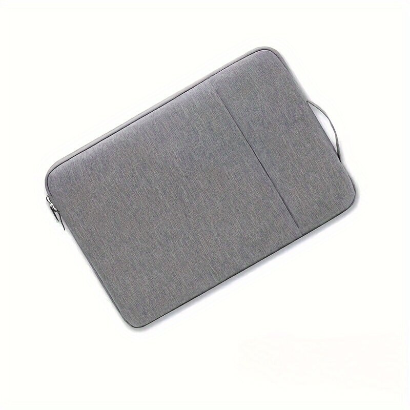 Husa laptop 13-15.6 inch, gri, cu maner, rezistenta, usor de curatat