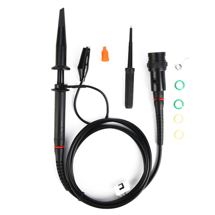 Sonda pasiva osciloscop 200MHz kit accesorii multicolor 116g