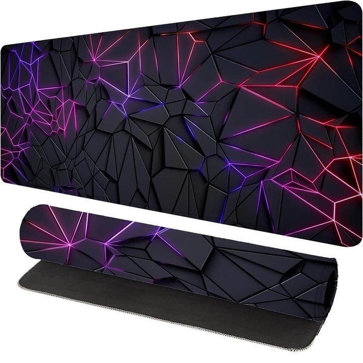 Mousepad gaming 80x40cm material moale antiderapant multicolor