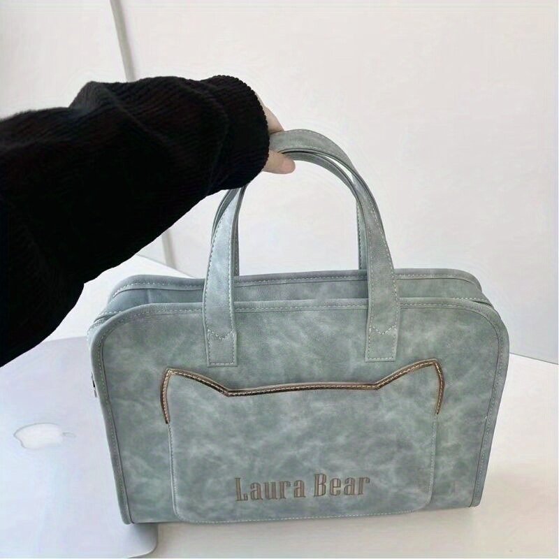 Husa laptop 14 inch, roz, piele PU, subtire, usoara