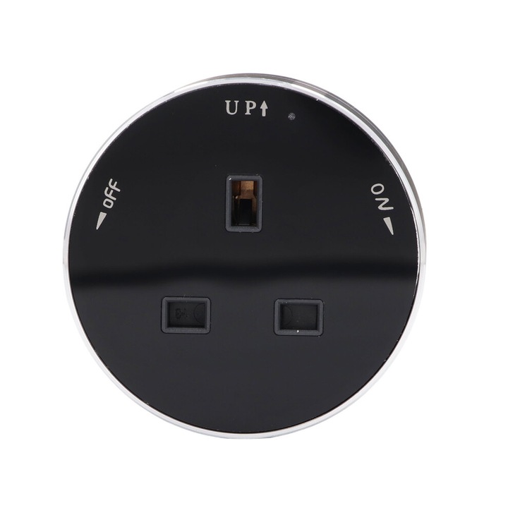 Priza sina rotunda mobila 13A cu indicator lumina, alb, PC
