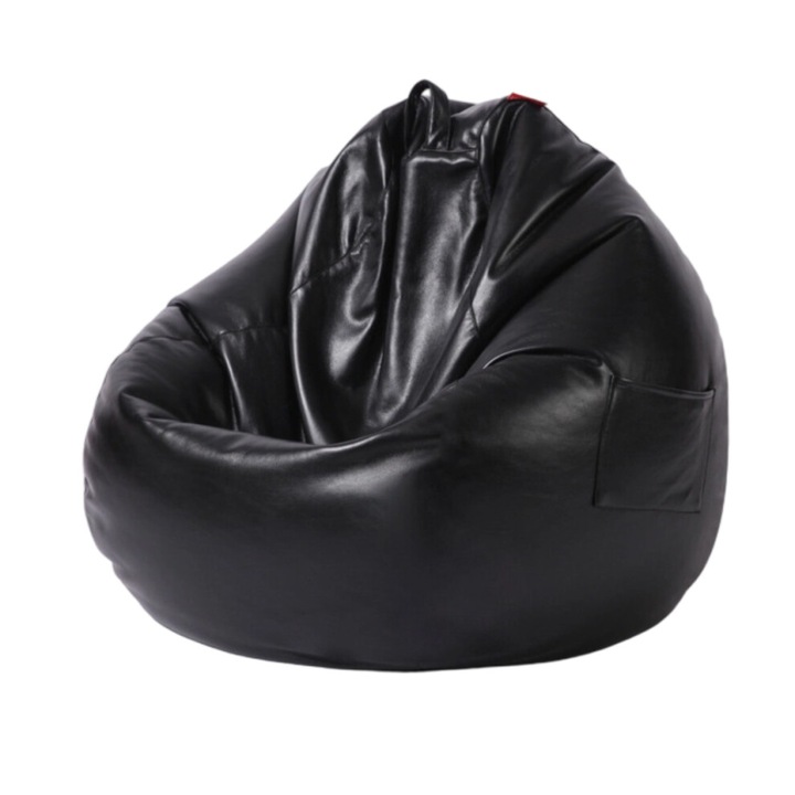 Husa canapea tip fotoliu, piele PU, ergonomica, lavabila, impermeabila, rotunda, 100x100cm