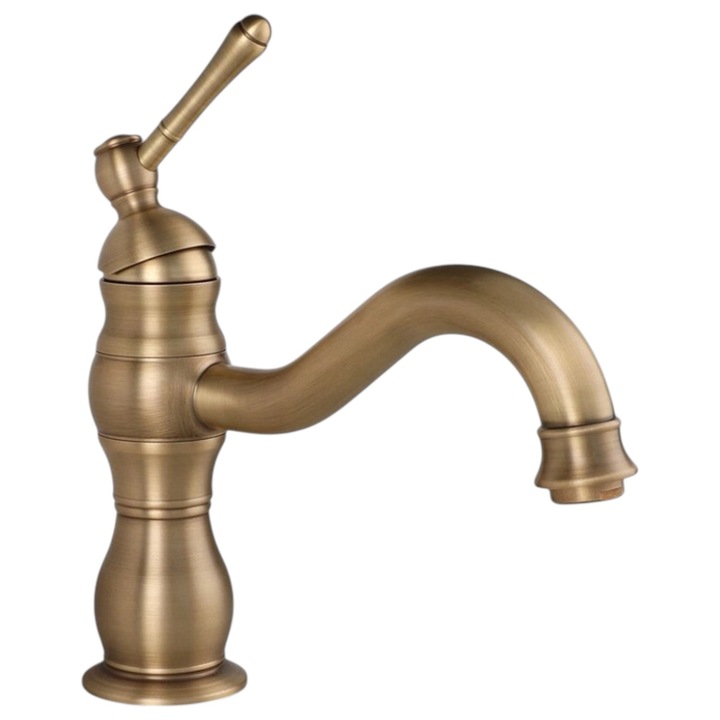 Baterie Lavoar/Chiuveta Baie BisDesign®, Finisaj Bronz Antichizat, Dimensiune 22 cm