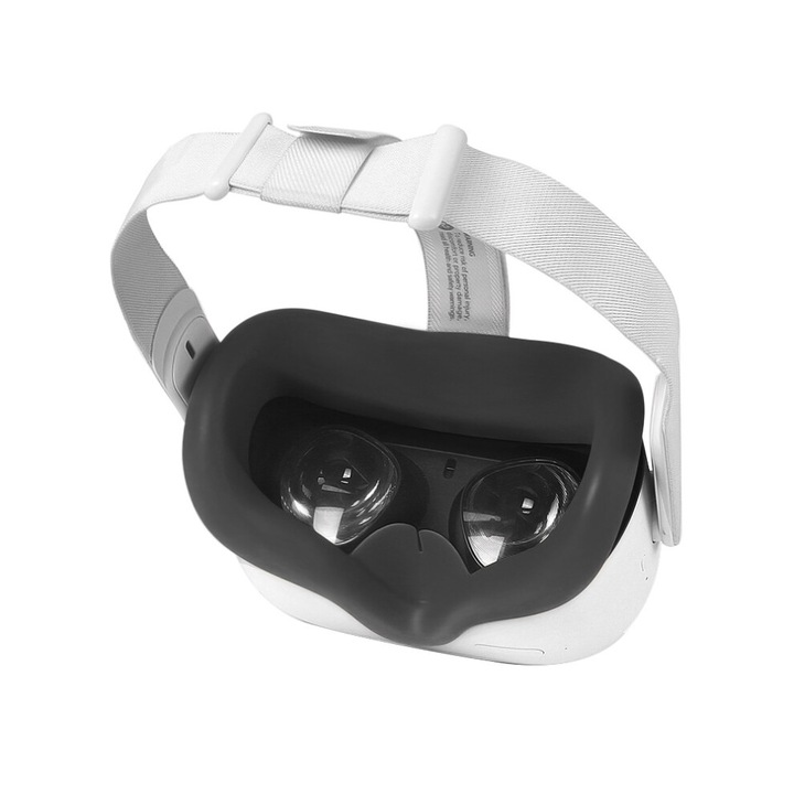 Perna faciala din silicon, lavabila, antiderapanta, negru