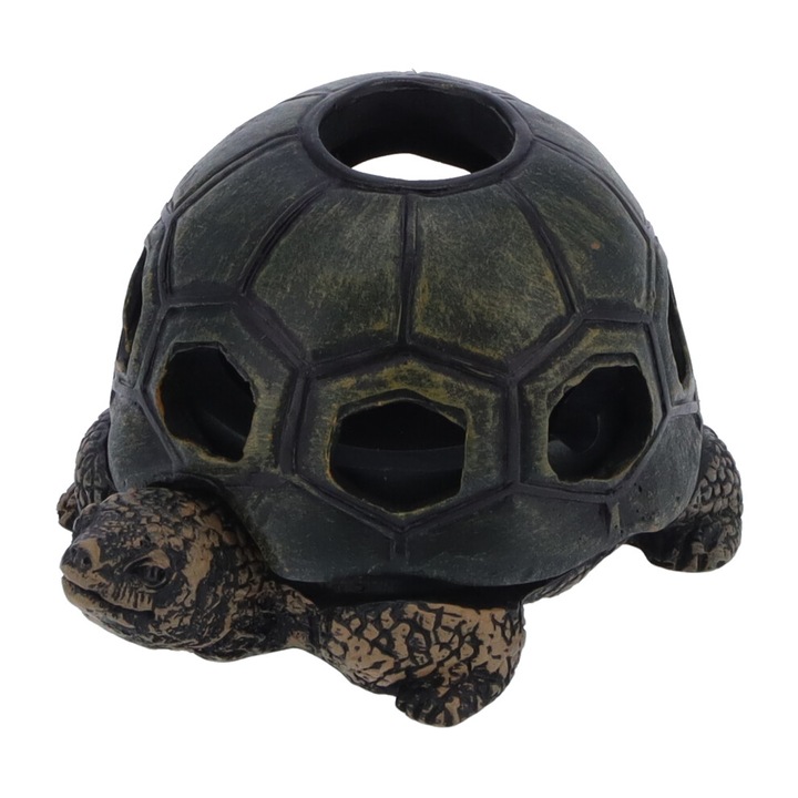 Hamu tartó gyanta fedéllel, strapabíró, kézzel festett, fekete, 15x10cm