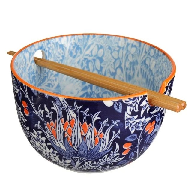 AVA Set de boluri de porțelan Bibimbap x10 Albastru Navy 16x10cm, 720 ml