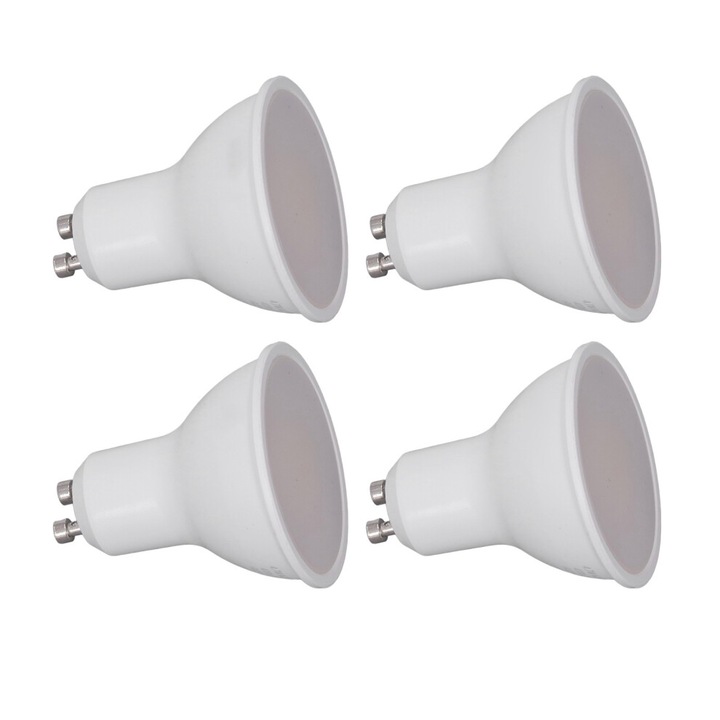 4 db WiFi okos izzó készlet, szabályozható, RGB, 220-240V, ABS