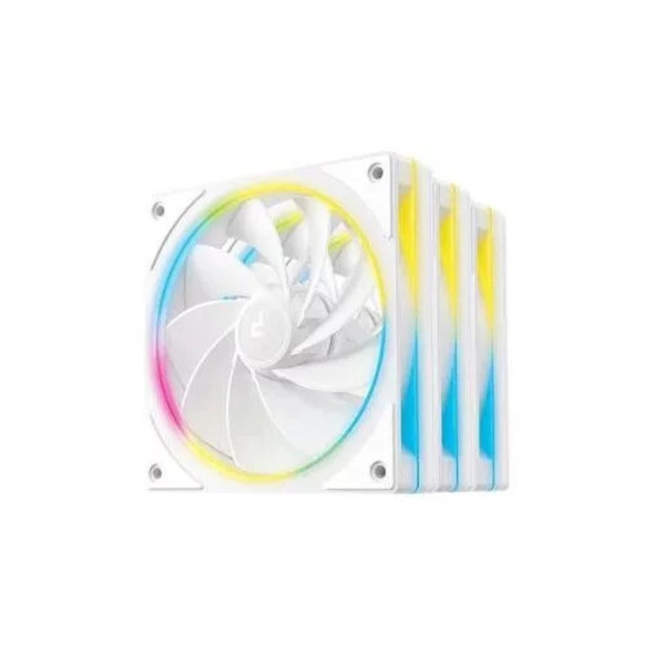 Ventilator PC DeepCool FL12R SE WH 3IN1 3x12cm RGB 400-1500rpm