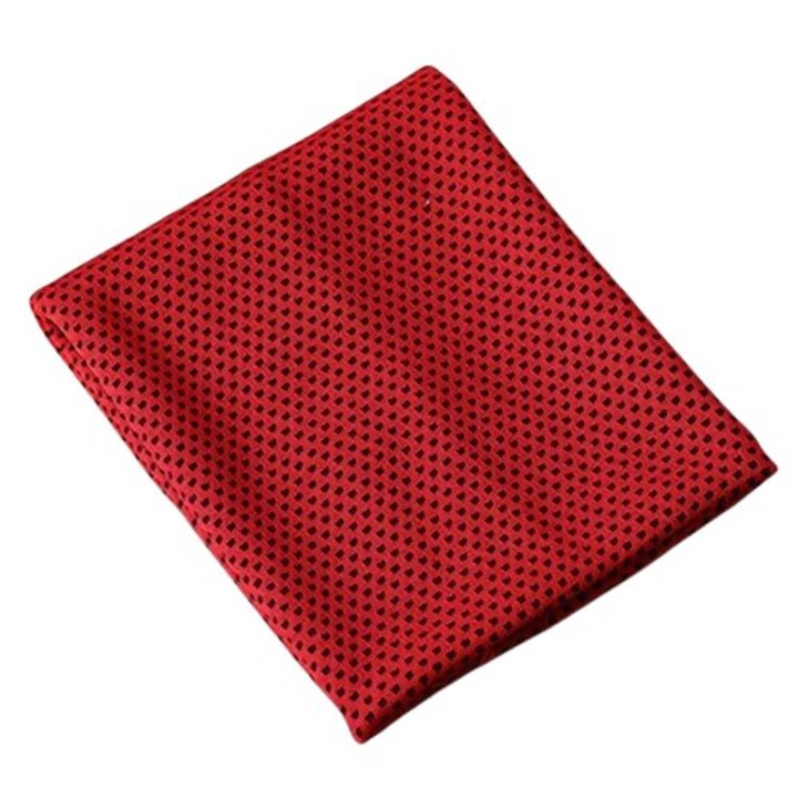Prosop sportiv racoritor microfibra rosu 30x100cm