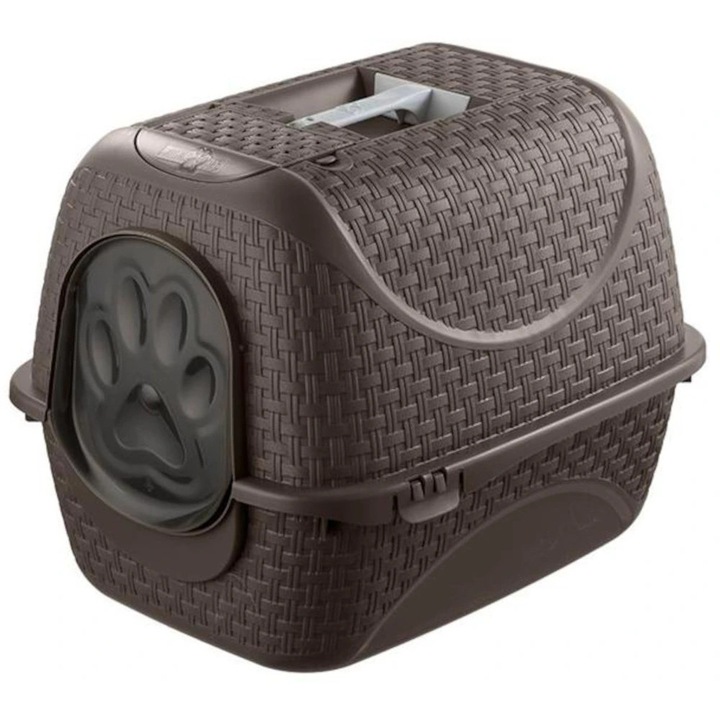 BAMA Prive fedett macska WC, barna 41,8x50,5x39cm