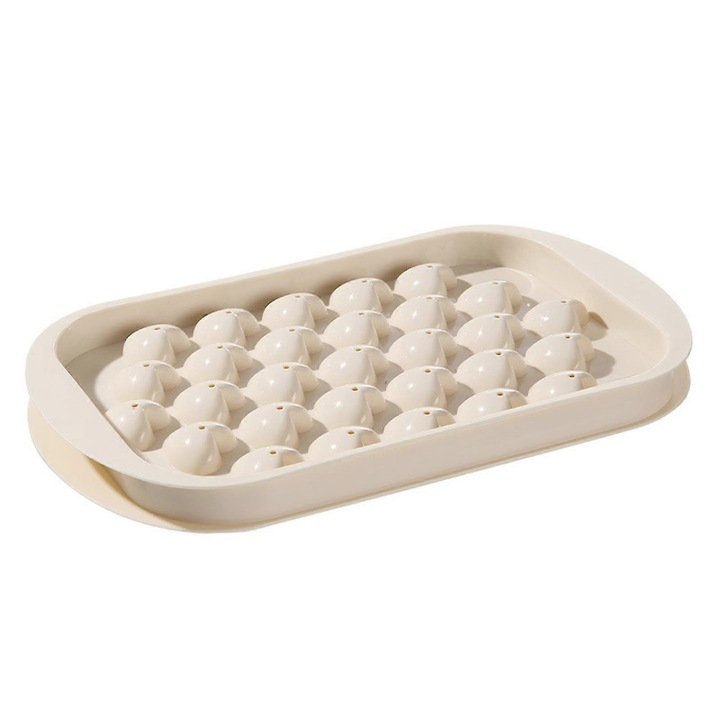 Set forme cuburi de gheata silicon, 29/6 grile, capac, 25x15.5x3cm, multicolor