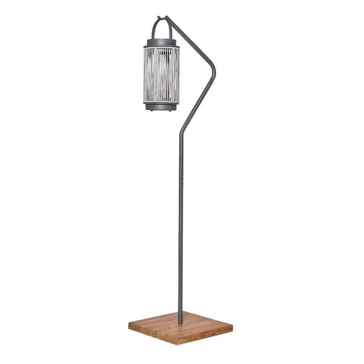 Suport lampa solara lemn antracit 30x45cm