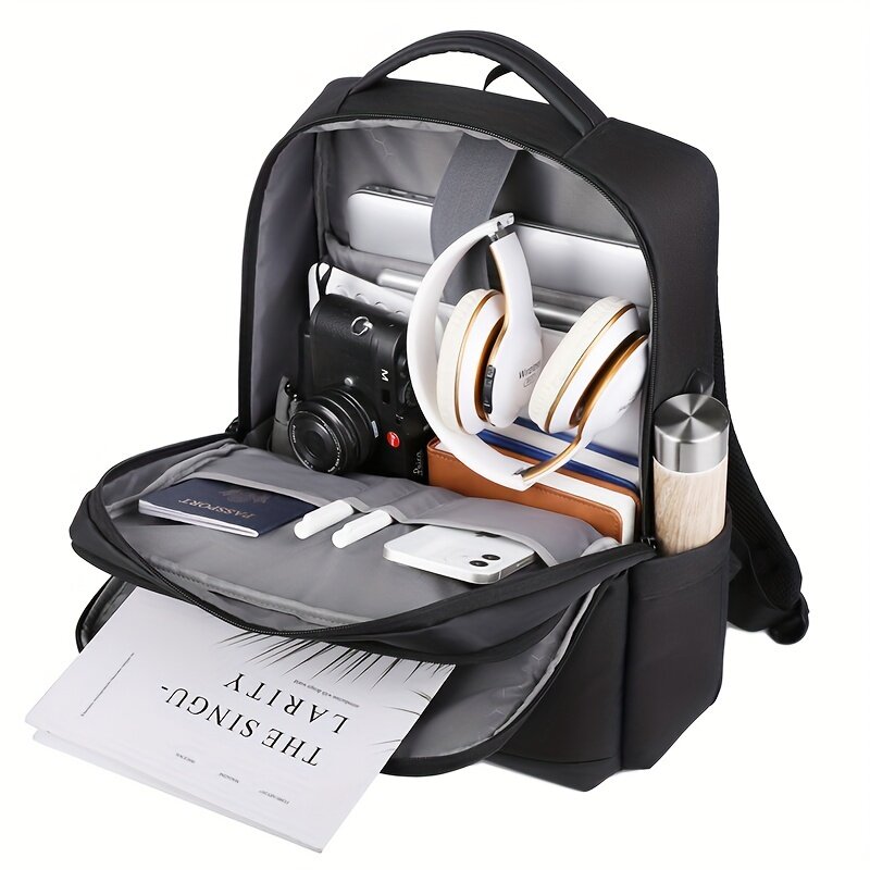 Rucsac business cu compartiment laptop, gri inchis, 39.62cm