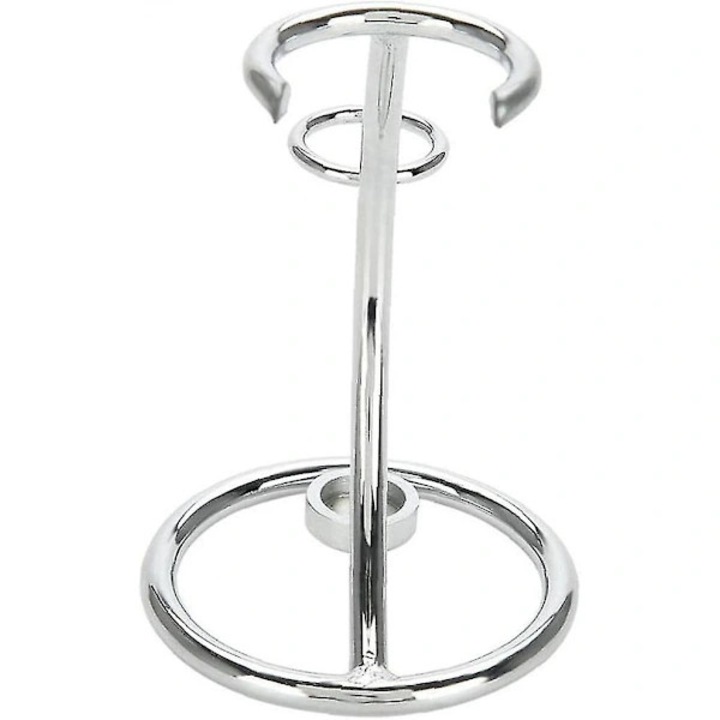 Suport universal pentru perie de barbierit metalic, argintiu, 10.5x3.2x2cm, set 1 buc