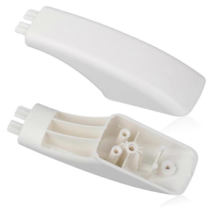 Capace albe din plastic pentru maner usa cuptor set 2 buc