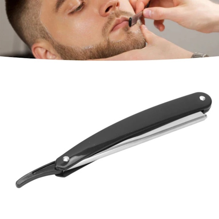 Aparat de ras clasic lama otel inoxidabil pliabil ergonomic