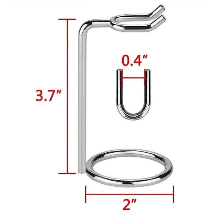 Suport aparat ras metalic 9,45cm negru