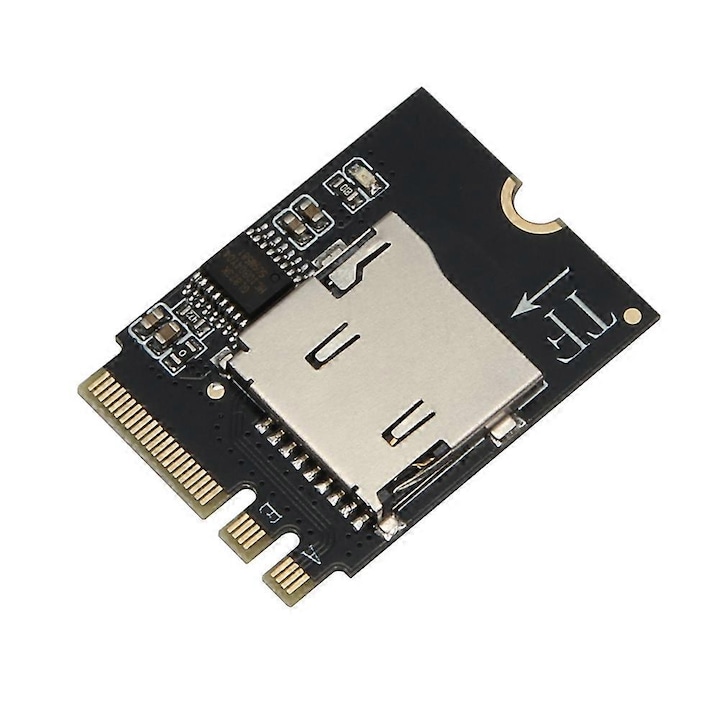 Adaptor cititor card TF la M.2 A/E KEY retea negru