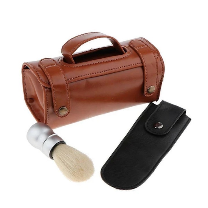 Set pentru barbati, portfard calatorie, perie de moda, aparat de ras, compact, impermeabil, negru