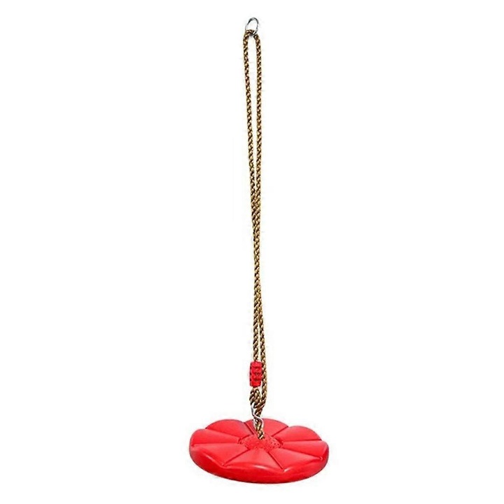 Piros tárcsa gyermekhinta 27cm állítható strapabíró