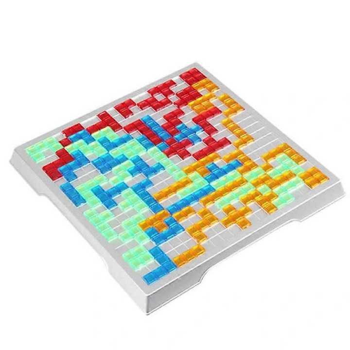 Joc de strategie, joc de societate din plastic, tabla 30.8x30.8x2.5 cm, patratele 1.4 cm, 84 piese colorate (4 culori), multicolor, 1 set