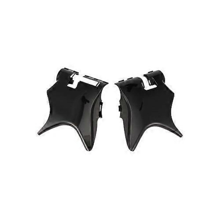 Capace laterale protectie cadru motocicleta negru 1 pereche 20x15cm
