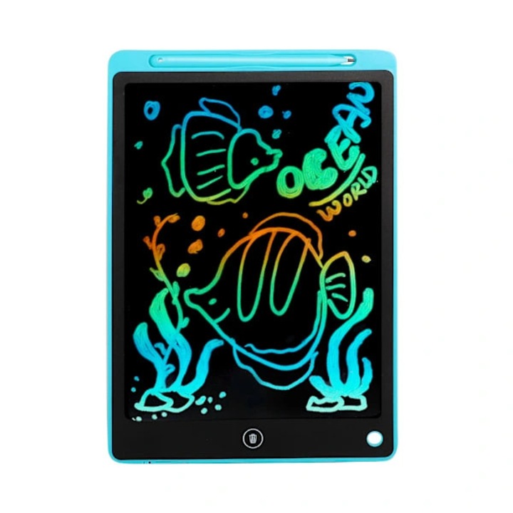 Tableta desen digital 8.5 inch multicolor cu stylus pentru copii