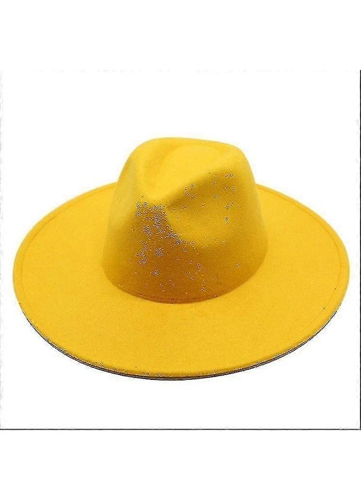 Унисекс шапка Fedora, вълна и памук, черно-бяла, универсален размер