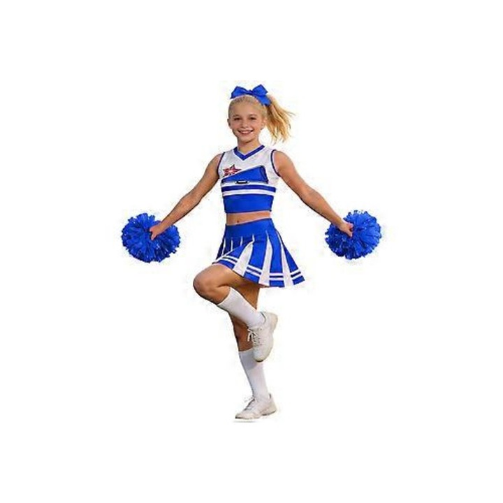 Costum majorete fete set 5 piese multicolor 120-160 cm