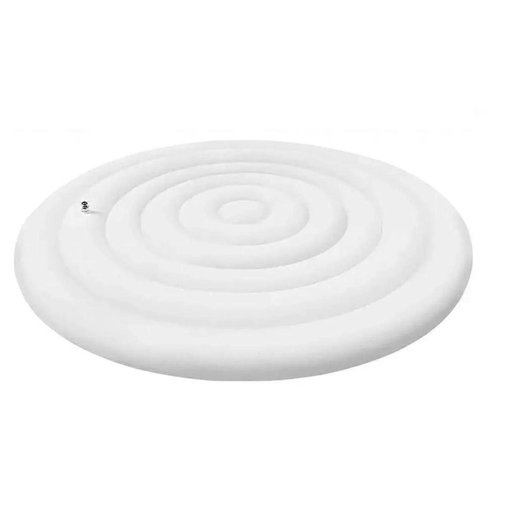 Capac rotund gonflabil pentru cada, PVC, alb, 145cm, cu maner
