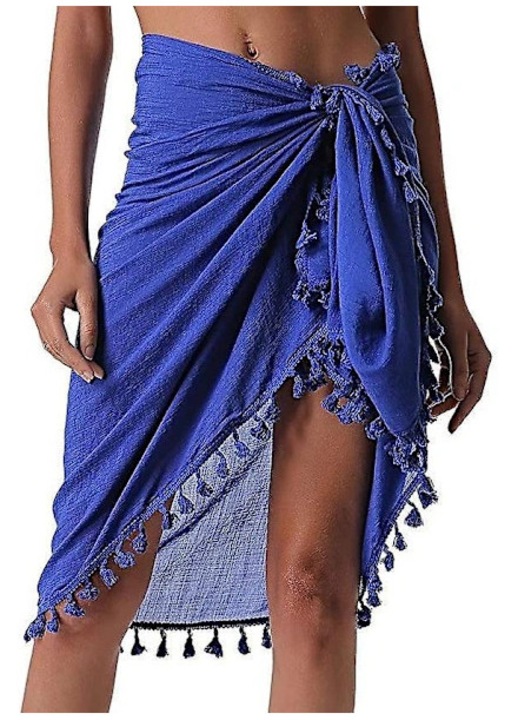 Női strand szoknya sarong narancssárga 150x100cm