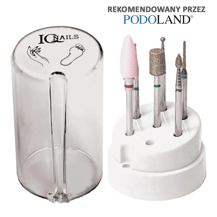 IQNails 6 részes pedikűr frézer készlet körömápoláshoz, többszínű