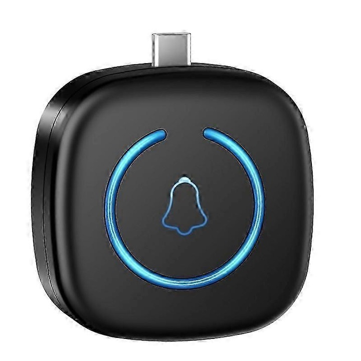 Безжичен видео звънец с USB, plug and play, бял