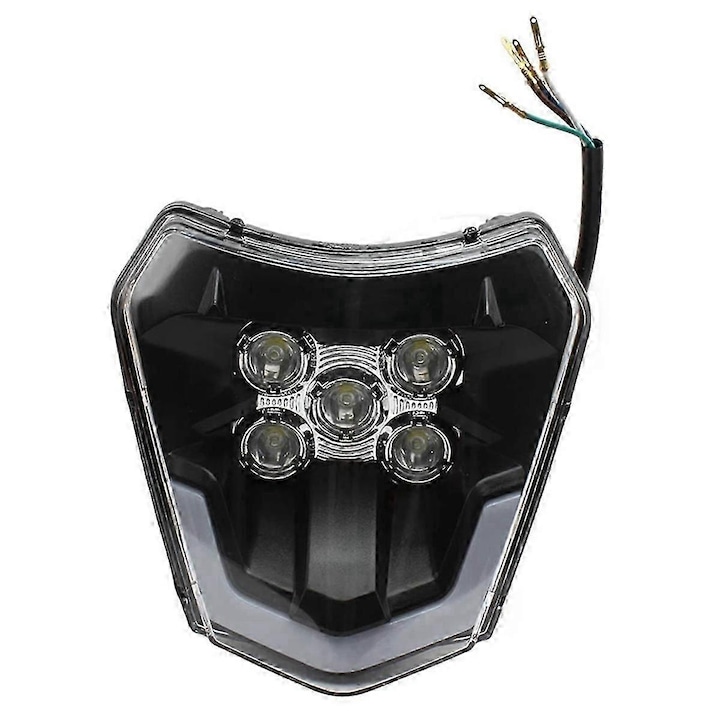 Far LED motocicleta, OEM, pentru KTM, alb, universal