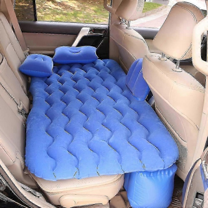 Saltea auto gonflabila pentru masina cu pompa aer, impermeabila, 2025