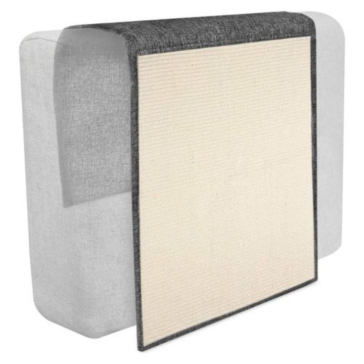 Covoras zgarietura pentru pisici, sisal si in, 130x45cm, protectie mobilier