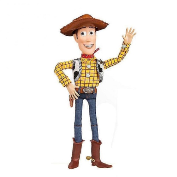 Beszélő Sheriff Woody baba, játék, barna