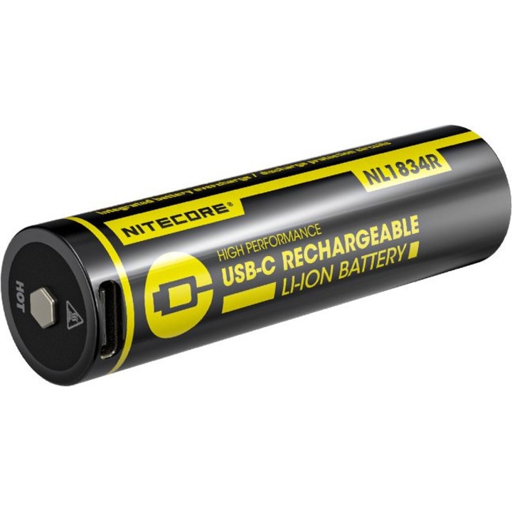 Baterie reincarcabila NiteCore 18650 3400mAh USB-C 18.5x71mm