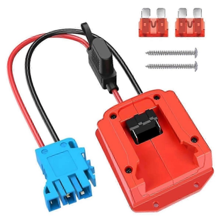 Adaptor Power Wheels compatibil baterie 18V M18, negru