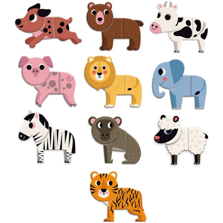 Set educativ Vilac, Animale haioase magnetice, 30 piese