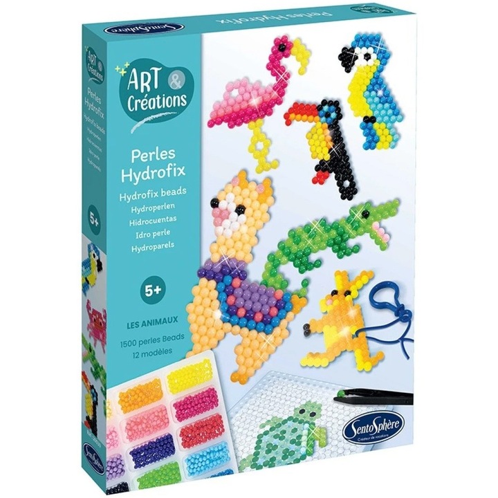 Set creatie Sentosphere, Perle Hidrofix, Animale si pasari