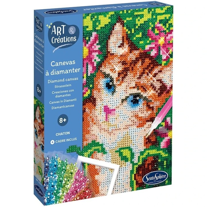Set creatie Sentosphere, Pisica, cu diamante