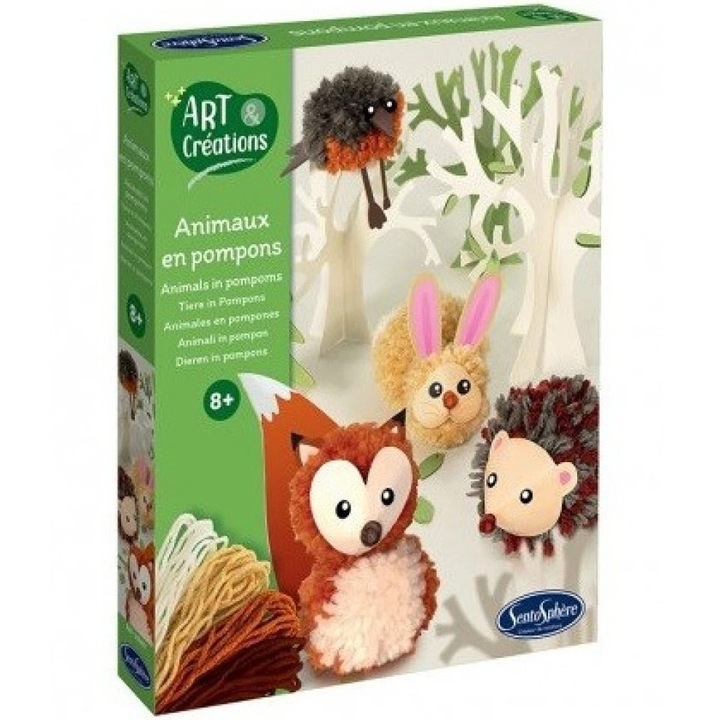 Set creatie Sentosphere, Animale din pompoane